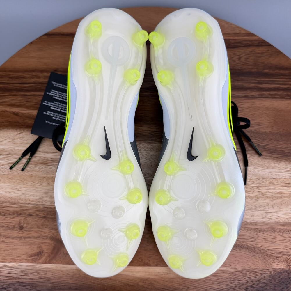 Nike Tiempo Legend 10 Elite AG Soccer Cleats Men's 7.5 Silver Mad Voltage - Picture 7 of 8